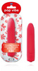 Pop Vibe-7 Speed Waterpoof Bullet with Smooth Satin Feel-Cherry Red