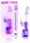 My First Rabbit with Rotating Shaft and Pleasure Beads - Purple