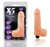 Realistic Feel Waterproof 7 inch vibrating Cock - beige