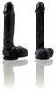 Natural Feel 8 Inch Cock with Suction Cup - Black
