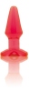 Natural Feel Large Butt Plug-Red