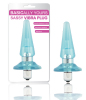 Sassy Vibra Plug 4" butt plug with 7 function Waterproof Vibrator-blue