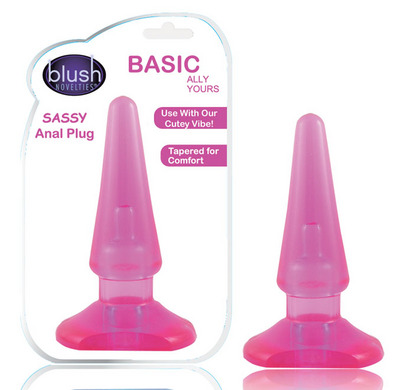 Sassy 4" Anal Plug-pink