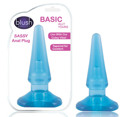 Sassy 4" Anal Plug-blue