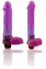 Natural Feel 8 Inch Vibrating Cock - purple