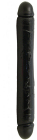 14 inch Natural Feel Double Dong-Midnight Black