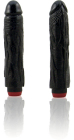 Natural Feel Pimp My Rod 8 inch Vibrating Cock-Midnight Black