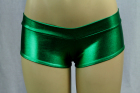 Shiny Mini Boyshorts Green Small/Medium