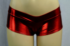 Shiny Mini Boyshorts Red Medium/Large