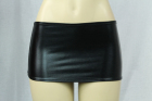 Vinyl-Look Miniskirt Black One Size