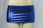 Vinyl-Look Miniskirt Blue One Size
