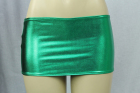 Vinyl-Look Miniskirt Green One Size