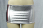 Vinyl-Look Miniskirt Platinum One Size
