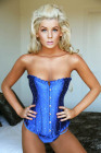 Stunner Corset Blue Small