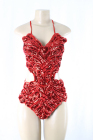 Sequined Top Red
