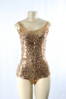 Sequined One Piece Gold Small/Medium