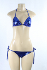 Shiny Sparkly Bra/Panty Set Blue