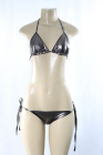 Shiny Sparkly Bra/Panty Set Charcoal