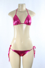 Shiny Sparkly Bra/Panty Set Hot Pink