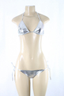 Shiny Sparkly Bra/Panty Set Silver