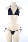 Lycra Bra/Thong Set Black