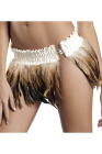 Be Wicked Feather Mini Skirt Medium/Large