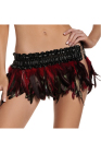 Be Wicked Feather Mini Skirt Small/Medium