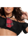 Be Wicked Red Plaid Neck Tie