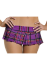 Be Wicked Plaid Pleated School Girl Mini Skirt Medium/Large