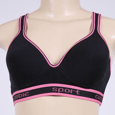 Athletic Sports Bra Black/Pink 40D