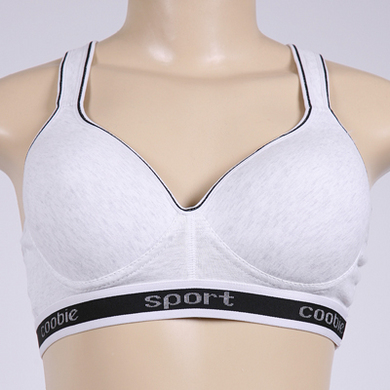 Athletic Sports Bra Light Grey 42D