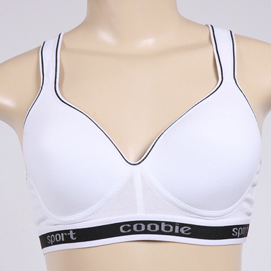 Athletic Sports Bra White 38B