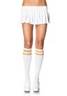 Leg Avenue Leg Avenue Women's Athletic Knee Highs White/Gold One Size 