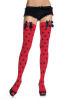 Opaque Lady Bug Thigh Highs