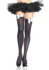 Thigh Highs with Satin Bow White/Black
