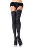 Opaque Nylon Thigh Highs Light Blue