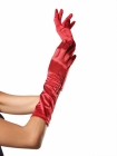 Satin Elbow Length Gloves Black