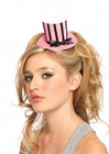 Leg Avenue Velvet Striped Mini Top Hat One Size 