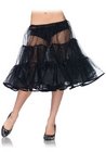 Leg Avenue Knee Length Petticoat Skirt Black One Size 