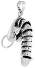 Sterling Silver Penis Pendant