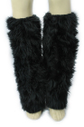 Fur Leg Warmer Black