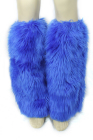 Fur Leg Warmer Blue