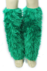 Fur Leg Warmer Green