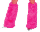 Fur Leg Warmer Hot Pink
