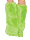 Fur Leg Warmer Neon Green
