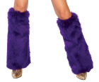 Fur Leg Warmer Purple