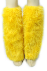 Fur Leg Warmer Yellow