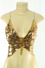 Sequined Top Butterfly Gold
