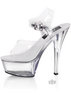 Kiss 6 Spike Heel Sandal - Clear 