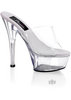 Kiss 6 Clear Spike Heel Sandal Basic 8
